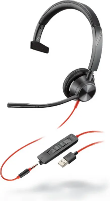 Poly Blackwire 3315 USB-C Zwart
