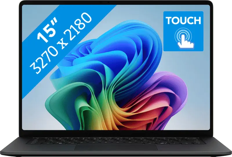 Microsoft Surface Laptop 8th Gen 2026 - Qualcomm Snapdragon X2 Elite - 15 inch - 16 GB / 1 TB - Zwart