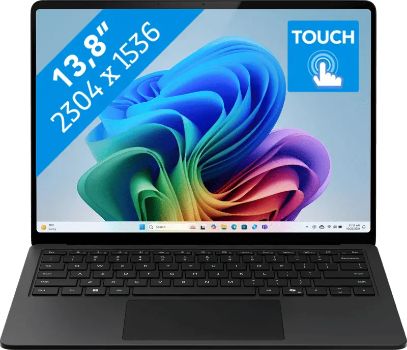 Microsoft Surface Laptop 8th Gen 2026 - Qualcomm Snapdragon X2 Elite - 13,8 inch - 16 GB / 512 GB - Zwart