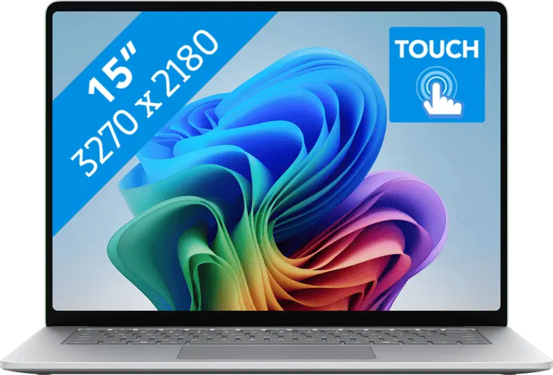 Microsoft Surface Laptop 8th Gen 2026 - Qualcomm Snapdragon X2 Elite - 15 inch - 16 GB / 1 TB - Zilver