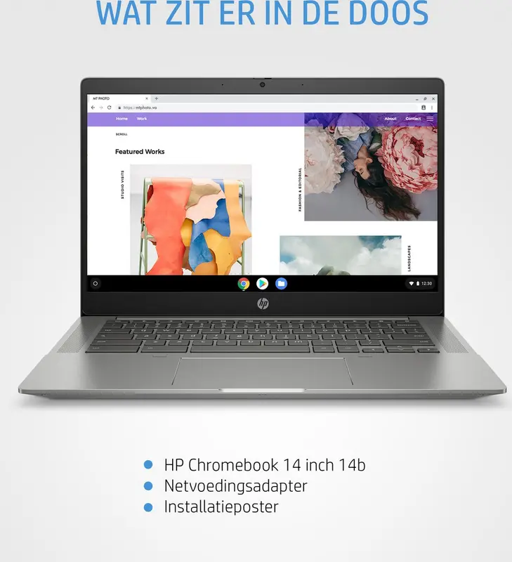 HP Chromebook 2026 - Intel Pentium 7505 - 14 inch - 4 GB / 64 GB - Zilver