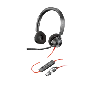 Poly Blackwire 3320 USB-C Zwart