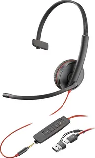 HP Poly Blackwire C3215 – Over-ear headset – Mono – Zwart