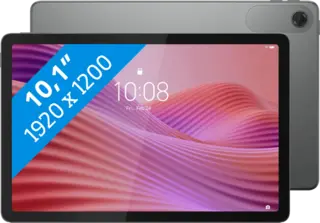 Lenovo Tab 64GB Wifi + 4G Grijs met Transparante Back Cover