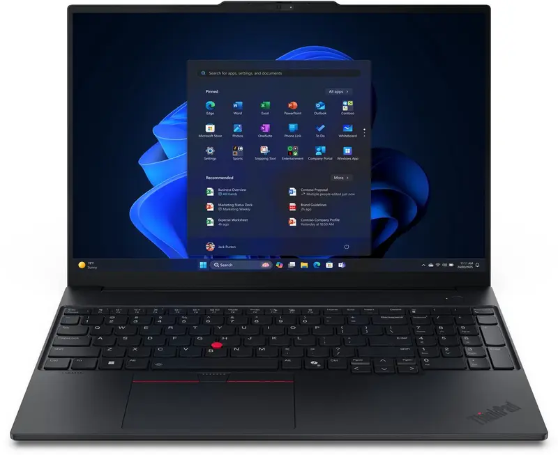 Lenovo ThinkPad E16 Gen 3 2025 (Intel) - Zakelijke Laptop - 16 inch - Core Ultra 5 - 16GB/512GB - Windows 11 Pro