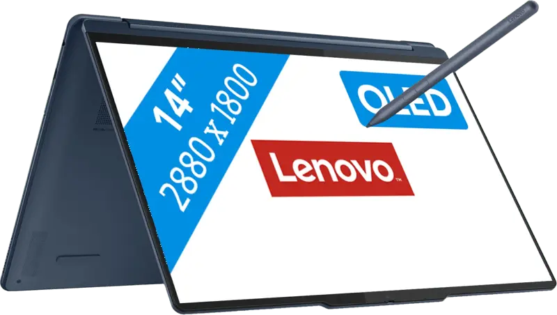 Lenovo Yoga 9 2-in-1 OLED 2025 - Intel Core Ultra 7 258V - 14 inch - 32 GB / 1 TB - Blauw