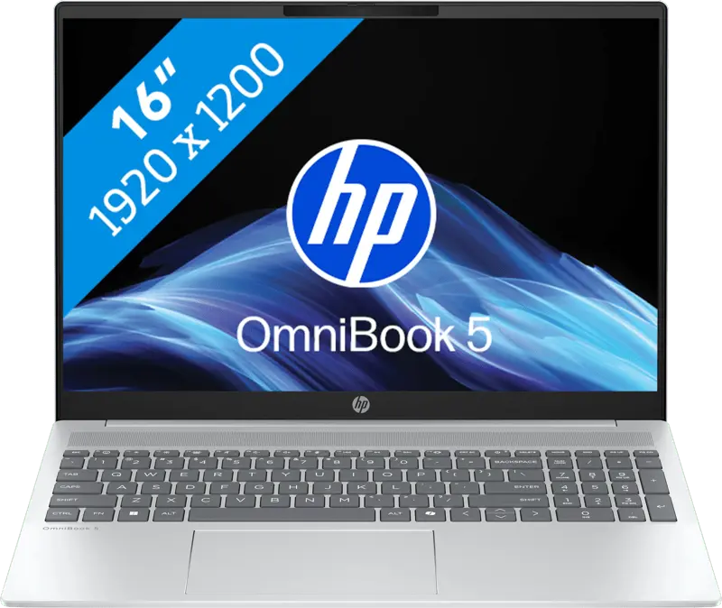 HP OmniBook 5 2025 - Intel Core i5-1334U - 16 inch - 16 GB / 1 TB - Zilver
