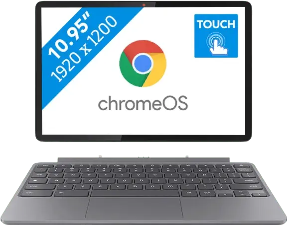 Lenovo Chromebook Duet 2025 - MediaTek Kompanio 838 - 10,95 inch - 8 GB / 128 GB - Grijs