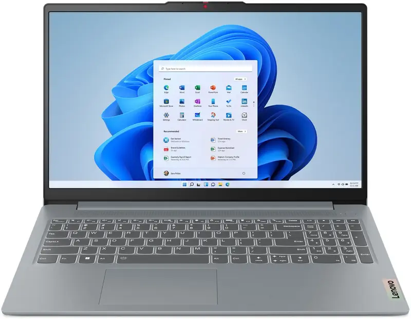 Lenovo IdeaPad Slim 3 15AMN8 AMD Ryzen™ 5 40 Laptop 39,6 cm (15.6") Full HD 16 GB LPDDR5-SDRAM 512 GB SSD Wi-Fi 6 (802.11ax) Windows 11 Home Engels Grijs