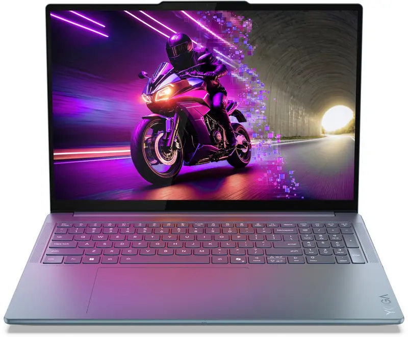Lenovo Yoga Pro 9 16IAH10 Intel Core Ultra 9 285H Laptop 40,6 cm (16") Touchscreen 3.2K 64 GB LPDDR5x-SDRAM 1 TB SSD NVIDIA GeForce RTX 5070 Wi-Fi 7 (802.11be) Windows 11 Home Engels Blauwgroen