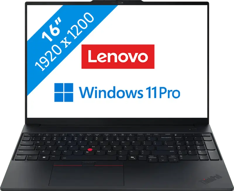 Lenovo ThinkPad E16 Gen 3 2026 - Intel Core Ultra 7 256V - 16 inch - 16 GB / 512 GB - Zwart