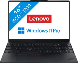 Lenovo ThinkPad E16 Gen 3 2025 - AMD Ryzen 5 220 - 16 inch - 16 GB / 512 GB - Zwart
