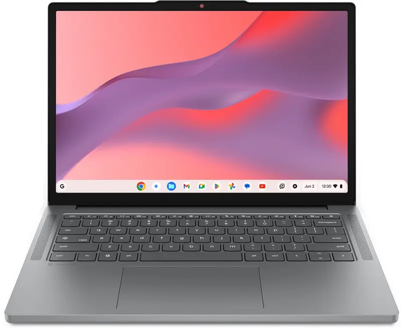 Lenovo Chrome 14M8911 MediaTek Kompanio 540 Chromebook 35,6 cm (14") Touchscreen WUXGA 8 GB LPDDR5x-SDRAM 128 GB UFS Wi-Fi 6E (802.11ax) ChromeOS Grijs Engels