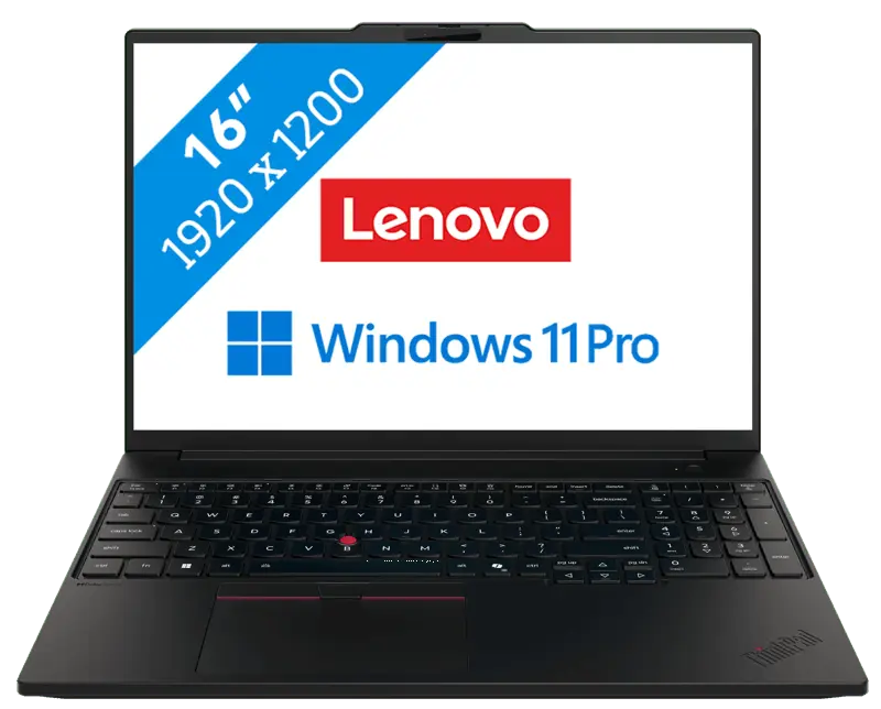 Lenovo ThinkPad P16s Gen 5 2026 - Intel Core Ultra 7 366H - RTX PRO 2000 Blackwell - 16 inch - 32 GB / 1 TB - Zwart