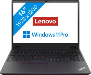 Lenovo ThinkPad P16v Gen 2 2026 - Intel Core Ultra 7 165H - RTX 1000 Ada - 16 inch - 32 GB / 512 GB - Zwart