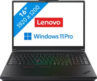 Lenovo ThinkPad P16 Gen 3 2026 - Intel Core Ultra 7 255HX - RTX PRO 3000 Blackwell - 16 inch - 32 GB / 1 TB - Zwart