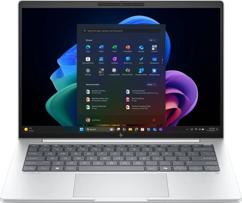 HP EliteBook 8 G1a Next Gen AI PC Copilot+ PC AMD Ryzen AI 5 PRO PRO 340 Laptop 35,6 cm (14") WUXGA 32 GB DDR5-SDRAM 1 TB SSD Wi-Fi 6E (802.11ax) Windows 11 Pro Zilver