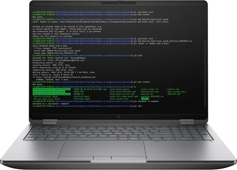 HP ZBook Fury G1 2025 - Intel Core Ultra 7 255HX - RTX PRO 3000 Blackwell - 16 inch - 32 GB / 1 TB - Zilver