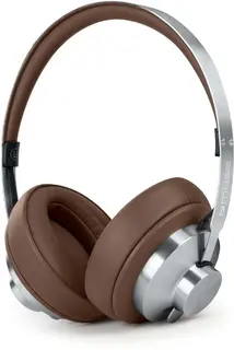 Muse M-298 SBR hoofdtelefoon/headset Bedraad en draadloos Hoofdband Oproepen/muziek Bluetooth Bruin, Zilver