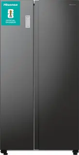 Hisense RS711N4AFE - Amerikaanse koelkast - Energielabel E - 550L - No-Frost - Freezer Convert - Fast Freeze - Zwart - 38dB - LED-display