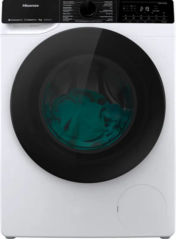 Hisense WF5V943BW/BLX wasmachine Voorlader 9 kg 1300 RPM Wit