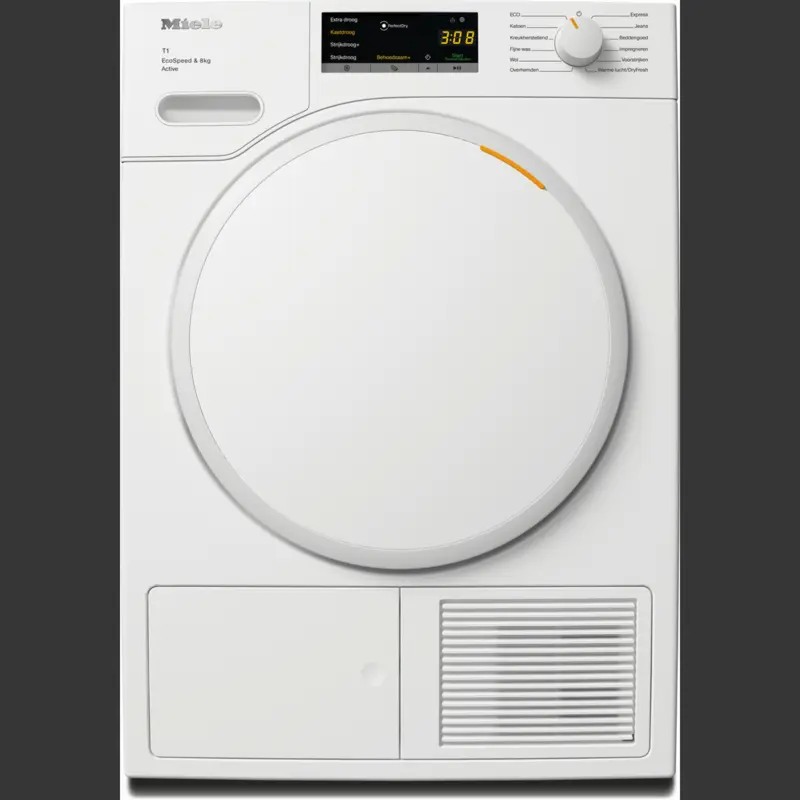 MIELE TWA 520 WP EcoSpeed - Warmtepompdroger - 8 kg - 64 dB - Energielabel C