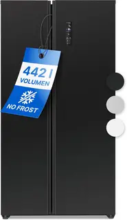 Bomann SBS 7344 - Amerikaanse Koelkast - Side-by-Side - 442 Liter - Total No Frost - Dark Inox Look