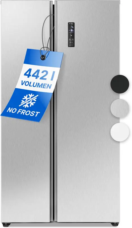Bomann SBS 7344 - Amerikaanse Koelkast - Side-by-Side - 442 Liter - Total No Frost - Inox Look