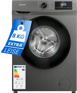 Bomann WA 7185 T Wasmachine - 8KG - 1400 toeren - 15 programma's - Stoomfunctie - Energieklasse A - 10 jaar motorgarantie