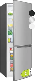 Bomann KG 7359 – Koel- vriescombinatie – 173 Liter – 143 cm hoog – Inox Look - Energiezuinig klasse C