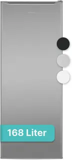 Bomann GS 7364 – Vrijstaande Vriezer – 168 liter – Inox Look – Energieklasse D