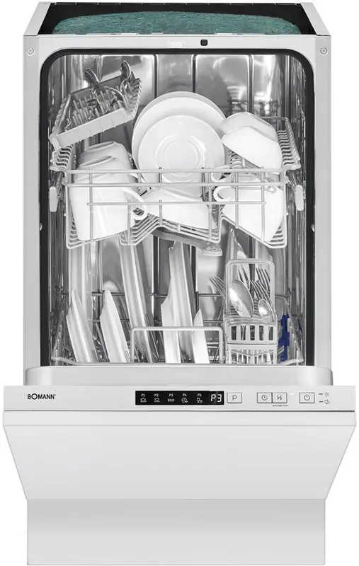 Bomann GSPE 7420 VI - Volledig Integreerbare Inbouwvaatwasser - 45 cm - 10 Couverts