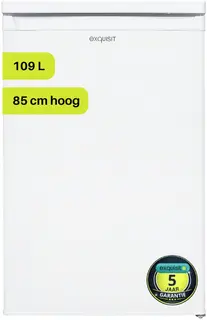 Exquisit KS16-4-E-040EW - Tafelmodel koelkast - Met vriesvak - 5 Jaar Garantie - 109 liter - Wit