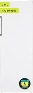 Exquisit KS350-V-H-040EW - Koelkast - RVS Handgreep - 5 Jaar Garantie - 331 Liter - 40dB - Wit