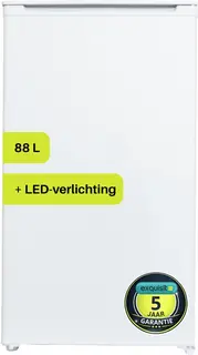 Exquisit KS116-V-041EW - Tafelmodel koeler - 5 Jaar Garantie - 88 liter - Draaiknop - Wit