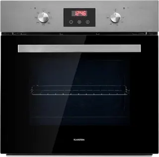 Klarstein Kalahari Inbouwoven - Elektrisch, 66 liter volume, Energie-efficiëntie A, 59,5cm, Temperatuurbereik: 50-250 °C, 7 functies, 5 inschuifhoogtes, Kinderslot, Autark, zwart