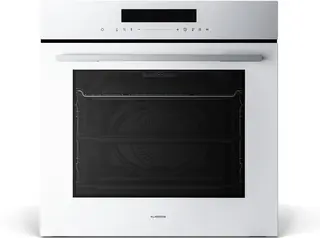 Klarstein Inbouwoven Velaire 74 l elektrische oven, 13 standen, touchbediening, energieklasse A+, geëmailleerde binnenkant, driedubbele beglazing, geïntegreerde enkele oven, 60 cm, mat en glazen design, wit - 74L - voor Keuken