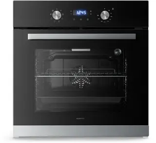 Klarstein Verosteel Inbouwoven 60 cm – 67 L elektrische oven, 8 kookmodi, energieklasse A, rvs & glas, timer, bakplaat