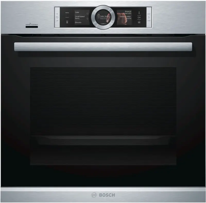 Bosch HRG6769S6B - Inbouwoven - Pyrolytisch + Hydrolytisch reiniging - Home connect - 71 l - Kinderslot - RVS - Toegevoegde stoomfunctie voor verbeterd bakken en braden
