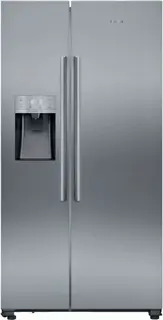 Siemens KA93DAIEP - iQ500 - Amerikaanse koelkast - Total noFrost: nooit meer ontdooien - SuperCooling - RVS