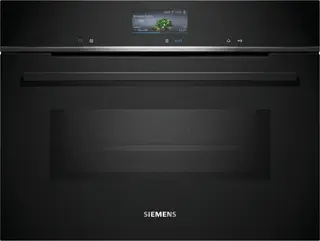 Siemens CM736GAB1 - iQ700 - Compacte inbouw bakoven met magnetron - 60cm x 45cm - varioSpeed: bereid de meest voortreffelijke gerechten tot wel 50% sneller - Home connect - Air Fry-functie: voor perfect en gezonde gefrituurde gerechten