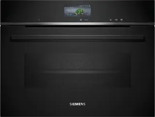 Siemens CS736G1B2 - iQ700 - Oven - Inbouwoven met stoom - 60 x 45 cm - TFT-touchdisplay Plus -fullSteam Plus: snel en gezond koken - 4D hetelucht: gelijkmatige warmteverdeling - Zwart