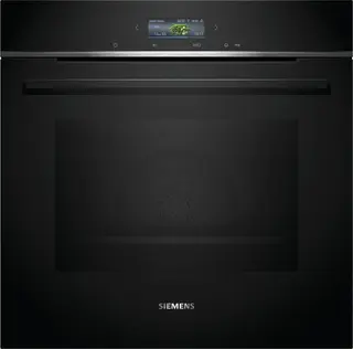 Siemens HB774G1B2 - iQ700 - Inbouwoven - 60 x 60 cm - Air Fry-functie: voor perfect en gezonde gefrituurde gerechten - Eenvoudig te reinigen met pyrolytische zelfreiniging - Home Connect -Zwart