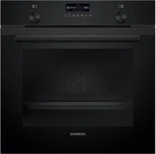 Siemens HB279GBB3 - iQ500 - Inbouwoven - 60 x 60 cm - Zwart - Energielabel A - Air Fry-functie met bakplaat: gezondere manier om te snacken - eenvoudige reiniging met pyrolytische zelfreiniging