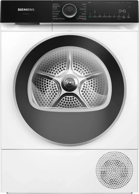 Siemens WQ46N2D0NL - iQ500 - Wasdroger - Warmtepompdroger - 9 kg - Zelfreinigende condensor reinigt automatisch voor blijvende topprestaties en energie-efficiëntie - Home Connect - Zeer stil Wit