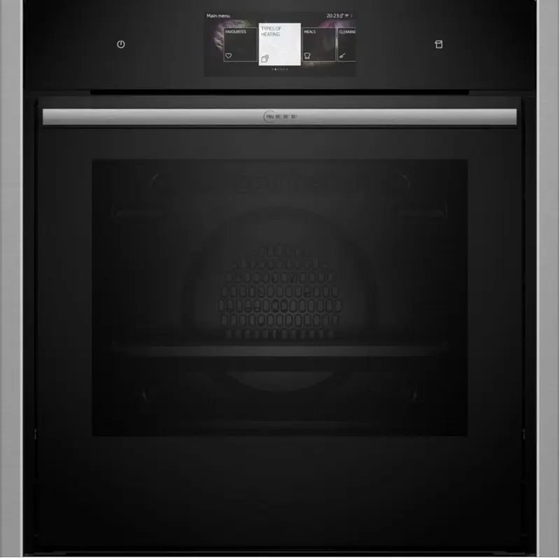 Neff B64VT73N0 - Inbouwoven - 71 l - Zwart - Roestvrijstaal - Grill - Wi-Fi-besturing - Zelfreinigend Hydrolytisch + Pyrolytisch - Kinderslot
