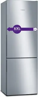 Bosch KGE49AICA - Serie 6 - Koelkast - Koel-vriescombinatie - Extra breed - RVS - Energielabel C - Houd je versproducten langer vers met VitaFresh - Big Box in de vriesruimte