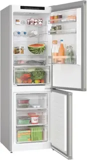 Bosch KGN362IDF - koel-vriescombinatie - Vrijstaand - 321 l - Roestvrijstaal
