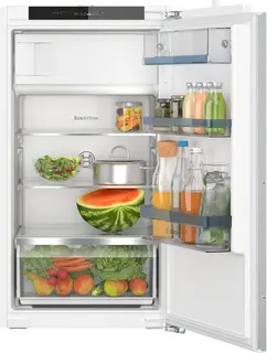 Bosch KIL32VFE0 - Serie 4 -Inbouw koelkast met vriesvak 102.1 x 54.1 cm - Vlakscharnier -Multi Box XXL: een extra ruime lade voor groente en fruit - Led verlichting - SuperKoelen koelt nieuwe etenswaren in de koelkast sneller