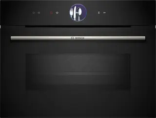 Bosch CMG7361B1 - Serie 8 - Compacte inbouwoven met magnetron - 60 cm x 45 cm - Air Fry-functie: voor perfect en gezonde gefrituurde gerechten - eenvoudige reiniging van de oven - Home Connect